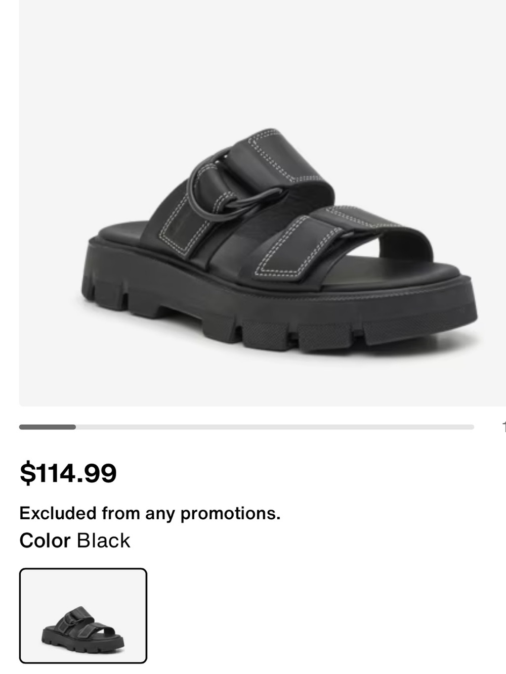 Sorel woman’s 8 sandals  Black Dual-Strap Slide Sandals